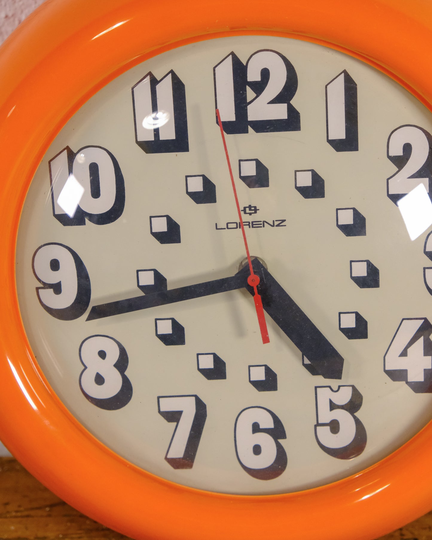 Orologio da parete vintage LORENZ Anni '70-80