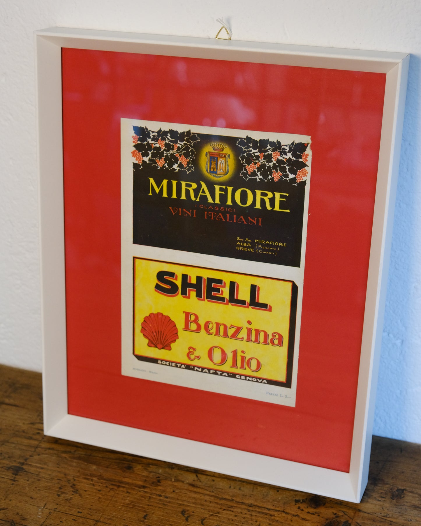 Pubblicità d'epoca – Mirafiori Vini e Shell