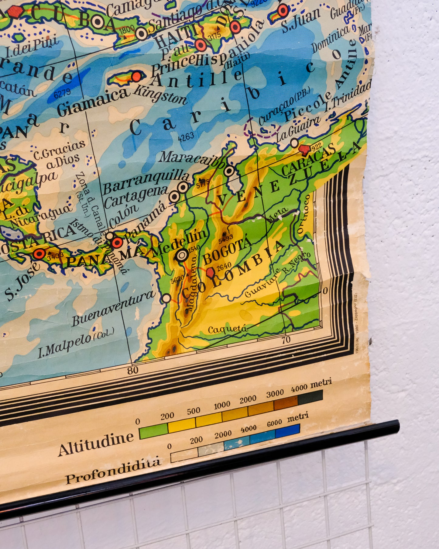 Carta geografica didattica America del Nord