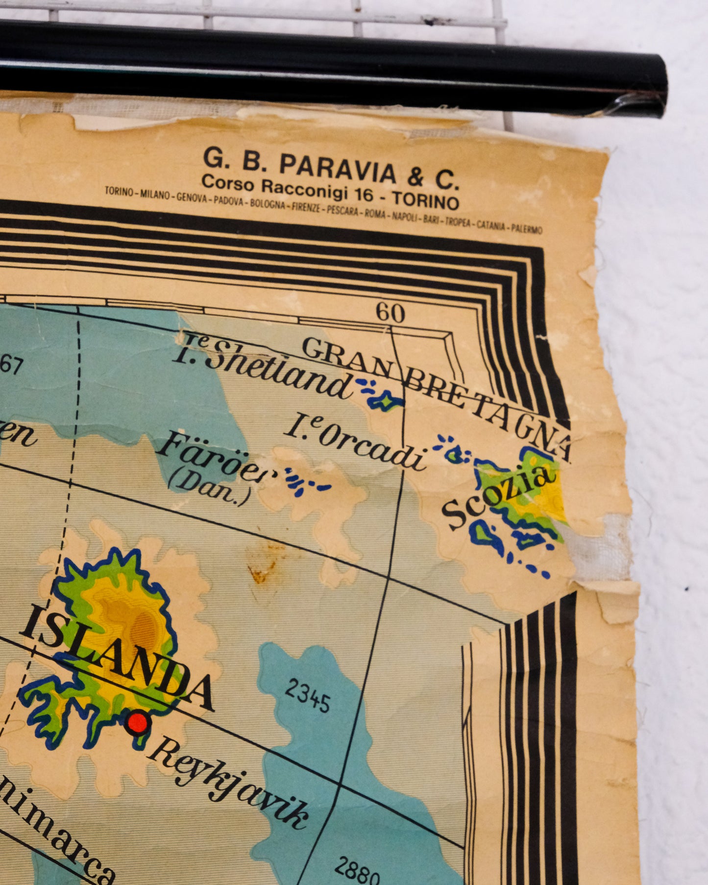 Carta geografica didattica America del Nord