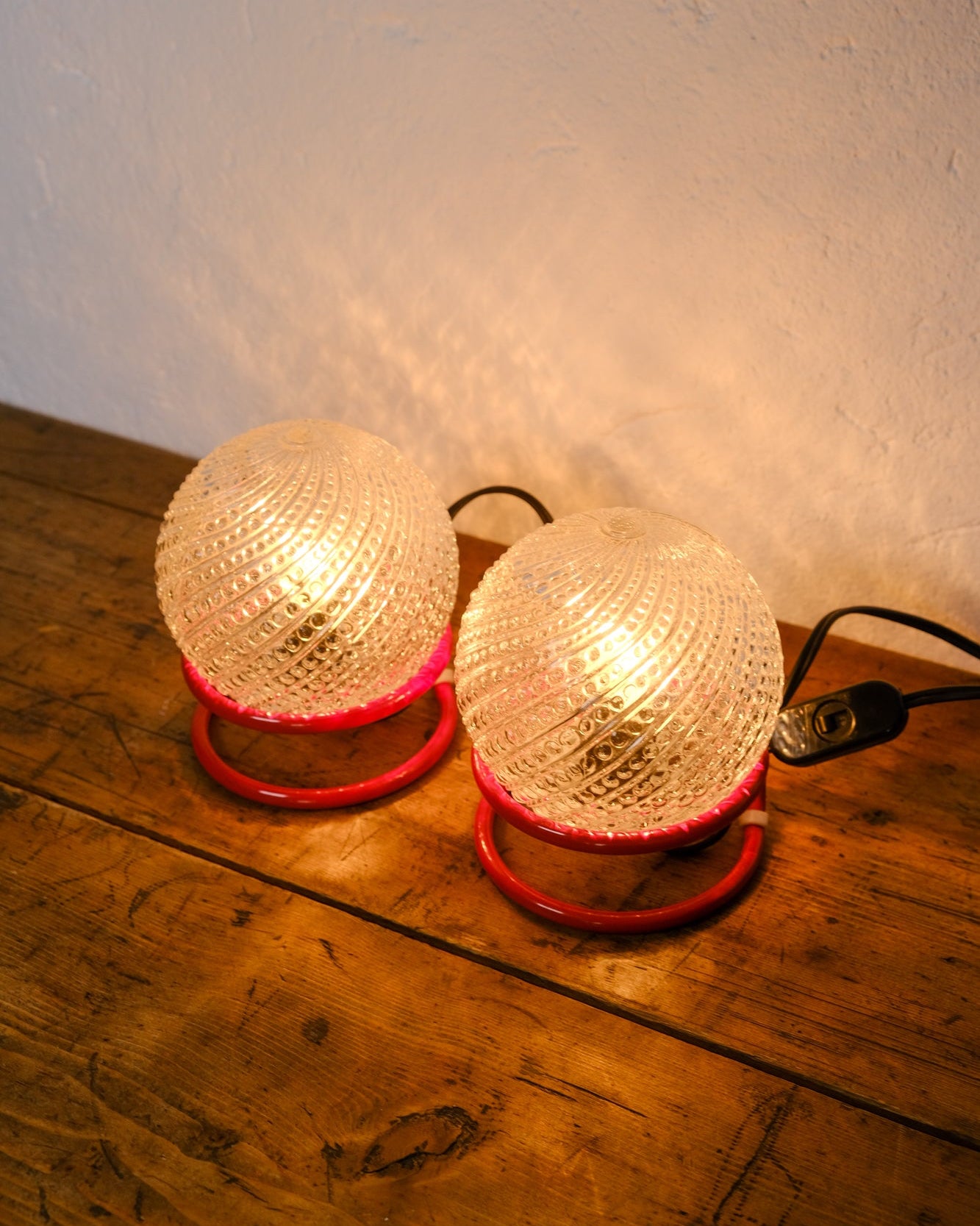 Coppia di lampade da tavolo vintage