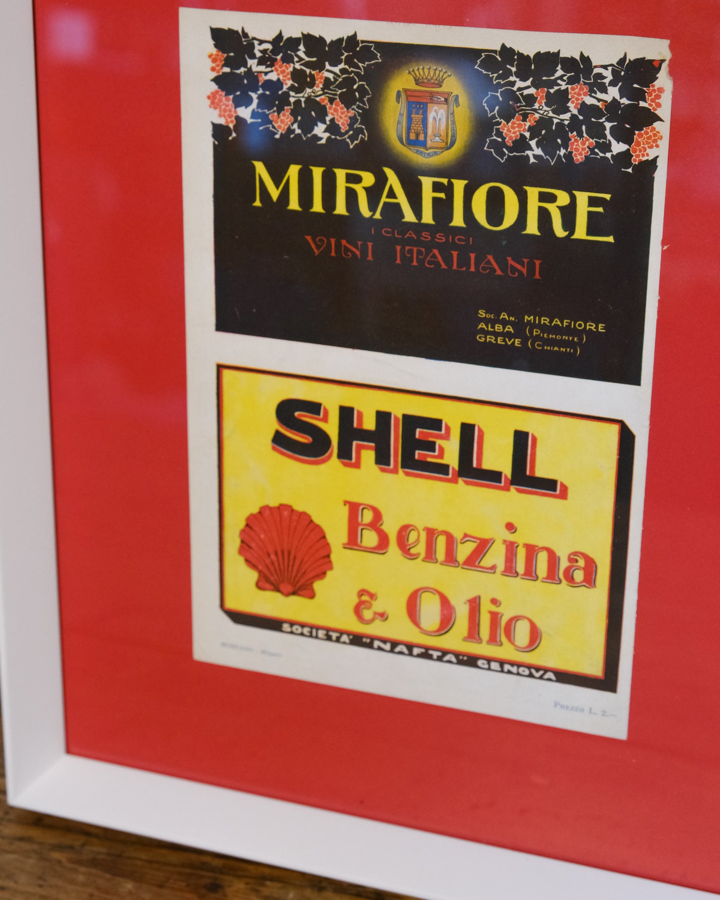 Pubblicità d'epoca – Mirafiori Vini e Shell