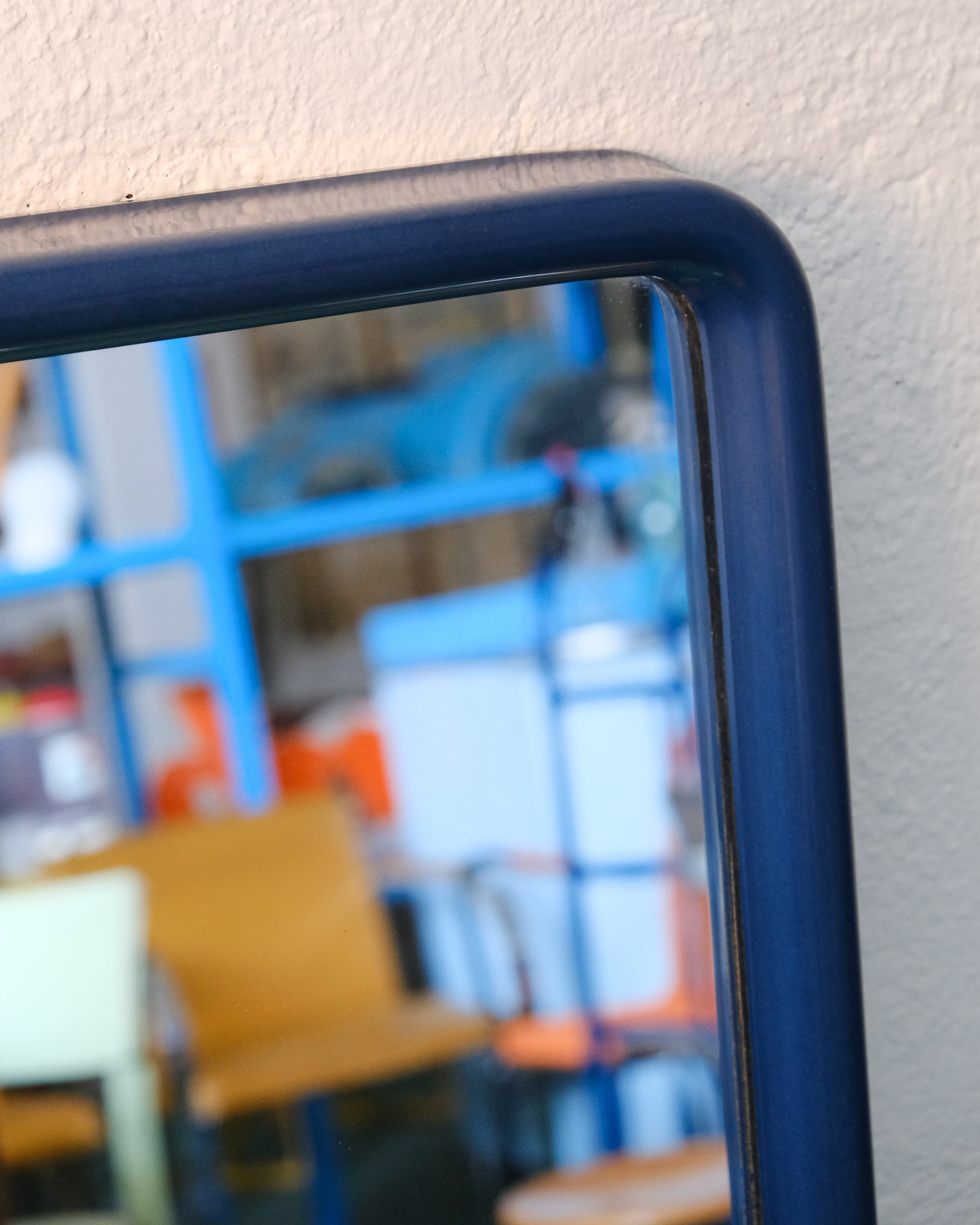 Specchio vintage blu