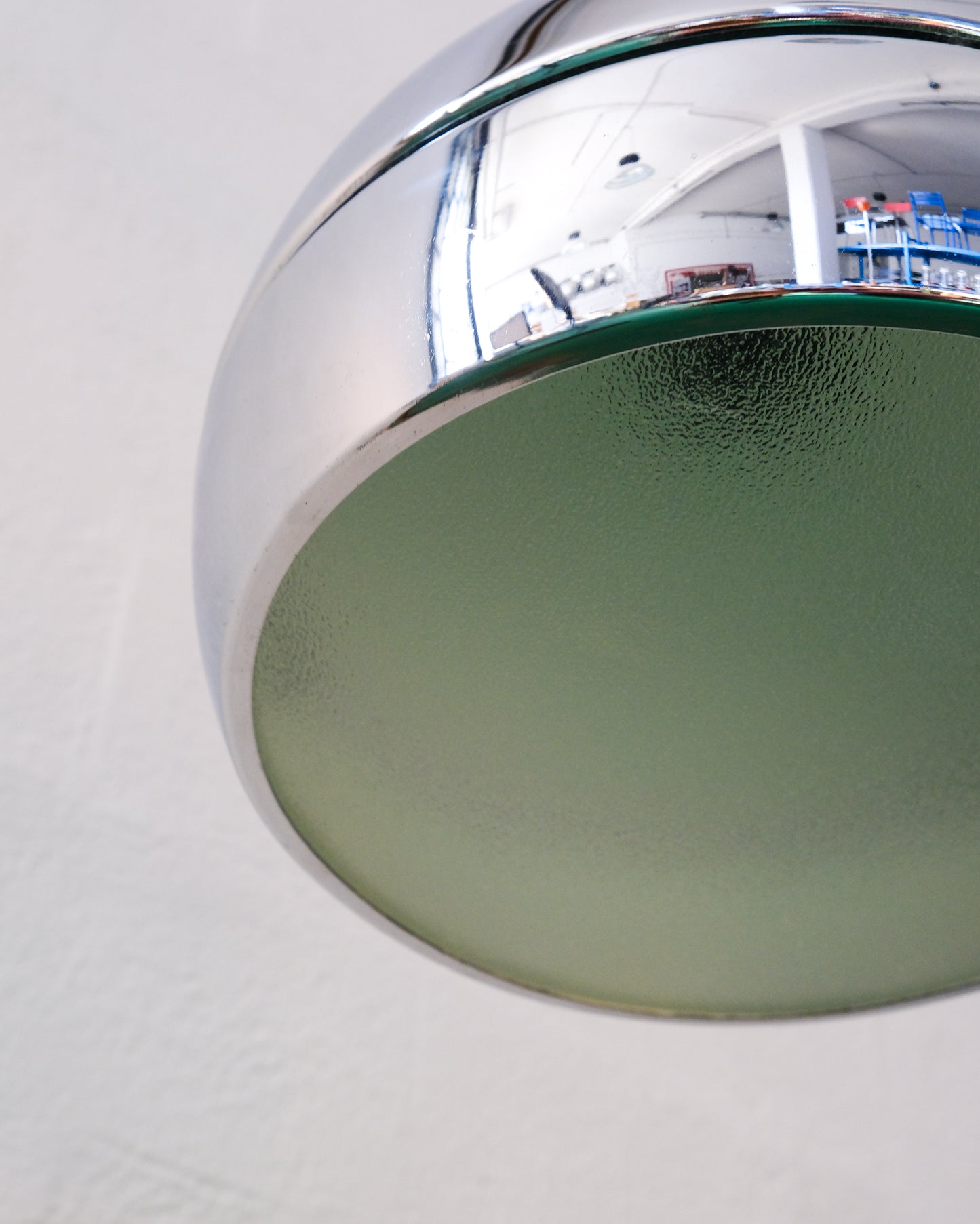 Lampada a sospensione cromata