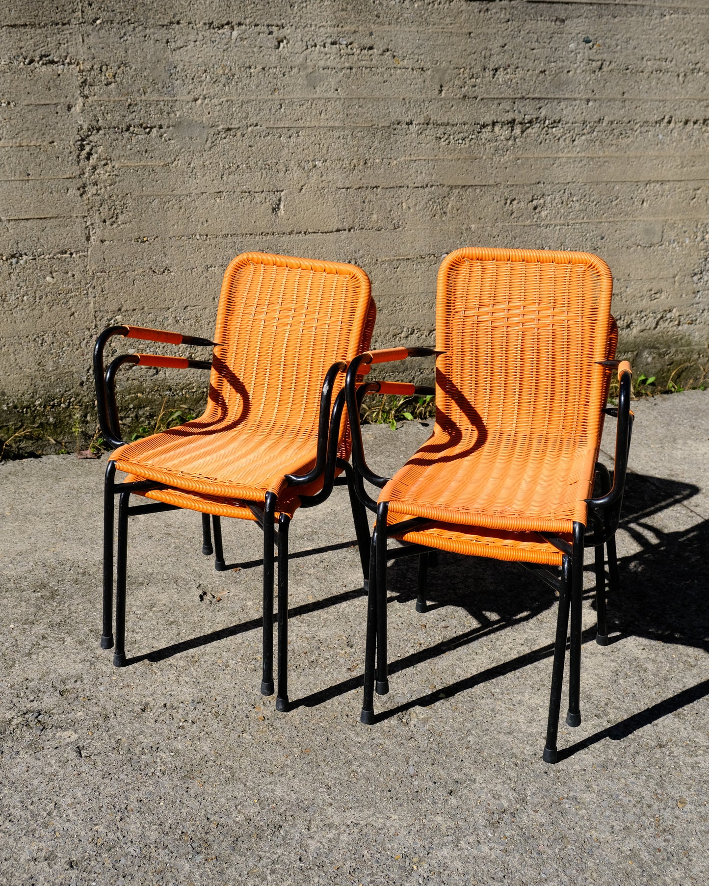Set di 4 sedie vintage da bar
